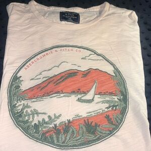 Abercrombie and fitch peach color tshirt XXL